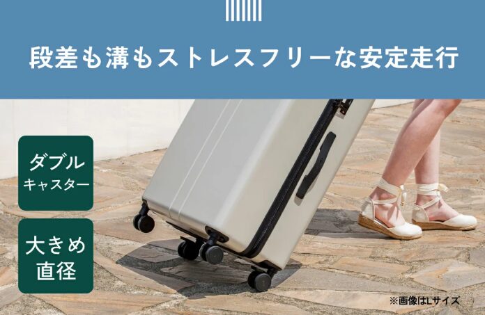 キャスターを引く手
