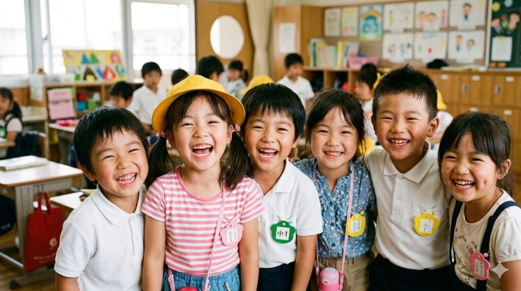 教室で笑顔の子どもたち
