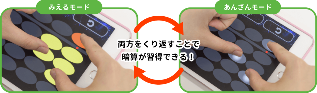 両手でそろタッチ